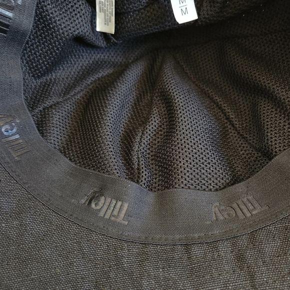 TILLEY Black Hemp Bucket Hat Size Medium - Picture 8 of 12